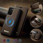 For Samsung Galaxy S20+ CaseMe C49 Magnetic RFID Blocking Detachable Wallet Leather Phone Case(Coffee) - 3
