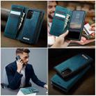 For Samsung Galaxy S20+ CaseMe C49 Magnetic RFID Blocking Detachable Wallet Leather Phone Case(Green) - 4