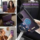 For Samsung Galaxy S20+ CaseMe C49 Magnetic RFID Blocking Detachable Wallet Leather Phone Case(Purple) - 5