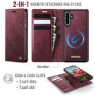For Samsung Galaxy A56 / A36 CaseMe C49 Magnetic RFID Blocking Detachable Wallet Leather Phone Case(Red) - 3