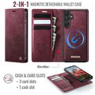 For Samsung Galaxy A14 5G / M44 CaseMe C49 Magnetic RFID Blocking Detachable Wallet Leather Phone Case(Red) - 2