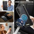For Samsung Galaxy A14 5G / M44 CaseMe C49 Magnetic RFID Blocking Detachable Wallet Leather Phone Case(Black) - 5
