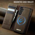 For Samsung Galaxy A14 5G / M44 CaseMe C49 Magnetic RFID Blocking Detachable Wallet Leather Phone Case(Coffee) - 3