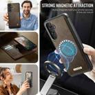 For Samsung Galaxy A14 5G / M44 CaseMe C49 Magnetic RFID Blocking Detachable Wallet Leather Phone Case(Coffee) - 5