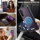 For Samsung Galaxy A14 5G / M44 CaseMe C49 Magnetic RFID Blocking Detachable Wallet Leather Phone Case(Purple) - 5