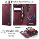 For Samsung Galaxy A55 / A35 5G CaseMe C49 Magnetic RFID Blocking Detachable Wallet Leather Phone Case(Red) - 2