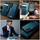 For Samsung Galaxy A55 / A35 5G CaseMe C49 Magnetic RFID Blocking Detachable Wallet Leather Phone Case(Green) - 4