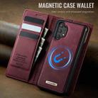 For Samsung Galaxy A13 / A04s CaseMe C49 Magnetic RFID Blocking Detachable Wallet Leather Phone Case(Red) - 3
