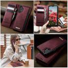 For Samsung Galaxy A13 / A04s CaseMe C49 Magnetic RFID Blocking Detachable Wallet Leather Phone Case(Red) - 4