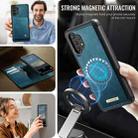 For Samsung Galaxy A13 / A04s CaseMe C49 Magnetic RFID Blocking Detachable Wallet Leather Phone Case(Green) - 5