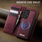For Samsung Galaxy A52 / A52s CaseMe C49 Magnetic RFID Blocking Detachable Wallet Leather Phone Case(Red) - 3