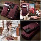 For Samsung Galaxy A52 / A52s CaseMe C49 Magnetic RFID Blocking Detachable Wallet Leather Phone Case(Red) - 4