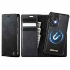For Samsung Galaxy A52 / A52s CaseMe C49 Magnetic RFID Blocking Detachable Wallet Leather Phone Case(Black) - 1