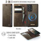 For Samsung Galaxy A52 / A52s CaseMe C49 Magnetic RFID Blocking Detachable Wallet Leather Phone Case(Coffee) - 2