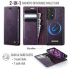 For Samsung Galaxy A52 / A52s CaseMe C49 Magnetic RFID Blocking Detachable Wallet Leather Phone Case(Purple) - 2