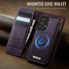 For Samsung Galaxy A52 / A52s CaseMe C49 Magnetic RFID Blocking Detachable Wallet Leather Phone Case(Purple) - 3
