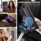 For Samsung Galaxy A52 / A52s CaseMe C49 Magnetic RFID Blocking Detachable Wallet Leather Phone Case(Purple) - 5