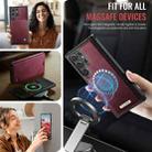 For Samsung Galaxy S22 Ultra 5G CaseMe C49 Magnetic RFID Blocking Detachable Wallet Leather Phone Case(Red) - 5