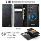 For Samsung Galaxy S22 Ultra 5G CaseMe C49 Magnetic RFID Blocking Detachable Wallet Leather Phone Case(Black) - 2