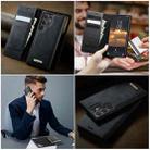 For Samsung Galaxy S22 Ultra 5G CaseMe C49 Magnetic RFID Blocking Detachable Wallet Leather Phone Case(Black) - 4