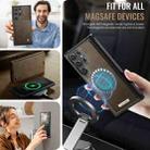 For Samsung Galaxy S22 Ultra 5G CaseMe C49 Magnetic RFID Blocking Detachable Wallet Leather Phone Case(Coffee) - 5