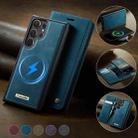 For Samsung Galaxy S22 Ultra 5G CaseMe C49 Magnetic RFID Blocking Detachable Wallet Leather Phone Case(Green) - 3
