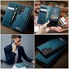 For Samsung Galaxy S22 Ultra 5G CaseMe C49 Magnetic RFID Blocking Detachable Wallet Leather Phone Case(Green) - 4