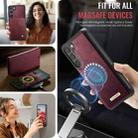 For Samsung Galaxy S23 5G CaseMe C49 Magnetic RFID Blocking Detachable Wallet Leather Phone Case(Red) - 5
