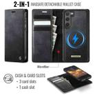 For Samsung Galaxy S23 5G CaseMe C49 Magnetic RFID Blocking Detachable Wallet Leather Phone Case(Black) - 2