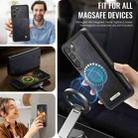 For Samsung Galaxy S23 5G CaseMe C49 Magnetic RFID Blocking Detachable Wallet Leather Phone Case(Black) - 5