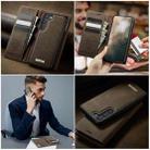For Samsung Galaxy S23 5G CaseMe C49 Magnetic RFID Blocking Detachable Wallet Leather Phone Case(Coffee) - 4