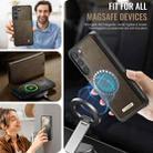 For Samsung Galaxy S23 5G CaseMe C49 Magnetic RFID Blocking Detachable Wallet Leather Phone Case(Coffee) - 5