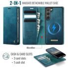 For Samsung Galaxy S23 5G CaseMe C49 Magnetic RFID Blocking Detachable Wallet Leather Phone Case(Green) - 2