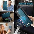 For Samsung Galaxy S23 5G CaseMe C49 Magnetic RFID Blocking Detachable Wallet Leather Phone Case(Green) - 5
