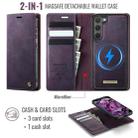 For Samsung Galaxy S23 5G CaseMe C49 Magnetic RFID Blocking Detachable Wallet Leather Phone Case(Purple) - 2