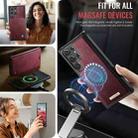 For Samsung Galaxy S23 Ultra 5G CaseMe C49 Magnetic RFID Blocking Detachable Wallet Leather Phone Case(Red) - 5