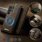 For Samsung Galaxy S23 Ultra 5G CaseMe C49 Magnetic RFID Blocking Detachable Wallet Leather Phone Case(Coffee) - 3