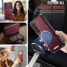 For Samsung Galaxy S23 FE 5G CaseMe C49 Magnetic RFID Blocking Detachable Wallet Leather Phone Case(Red) - 5