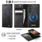 For Samsung Galaxy S23 FE 5G CaseMe C49 Magnetic RFID Blocking Detachable Wallet Leather Phone Case(Black) - 2