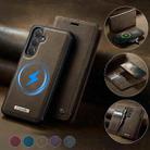 For Samsung Galaxy S23 FE 5G CaseMe C49 Magnetic RFID Blocking Detachable Wallet Leather Phone Case(Coffee) - 3