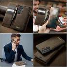 For Samsung Galaxy S23 FE 5G CaseMe C49 Magnetic RFID Blocking Detachable Wallet Leather Phone Case(Coffee) - 4