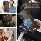 For Samsung Galaxy S23 FE 5G CaseMe C49 Magnetic RFID Blocking Detachable Wallet Leather Phone Case(Coffee) - 5