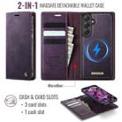 For Samsung Galaxy S23 FE 5G CaseMe C49 Magnetic RFID Blocking Detachable Wallet Leather Phone Case(Purple) - 2