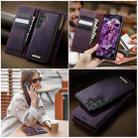 For Samsung Galaxy S23 FE 5G CaseMe C49 Magnetic RFID Blocking Detachable Wallet Leather Phone Case(Purple) - 4
