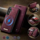For Samsung Galaxy S24 FE 5G CaseMe C49 Magnetic RFID Blocking Detachable Wallet Leather Phone Case(Red) - 3