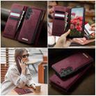 For Samsung Galaxy S24 FE 5G CaseMe C49 Magnetic RFID Blocking Detachable Wallet Leather Phone Case(Red) - 4