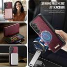 For Samsung Galaxy S24 FE 5G CaseMe C49 Magnetic RFID Blocking Detachable Wallet Leather Phone Case(Red) - 5