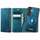For Samsung Galaxy S24 FE 5G CaseMe C49 Magnetic RFID Blocking Detachable Wallet Leather Phone Case(Green) - 1