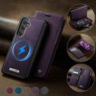 For Samsung Galaxy S24 FE 5G CaseMe C49 Magnetic RFID Blocking Detachable Wallet Leather Phone Case(Purple) - 3