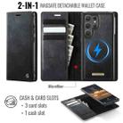 For Samsung Galaxy S24 Ultra 5G CaseMe C49 Magnetic RFID Blocking Detachable Wallet Leather Phone Case(Black) - 2